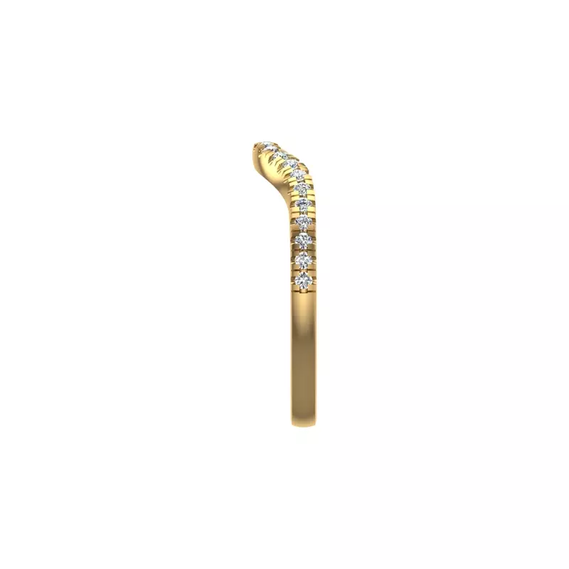 18K Yellow Gold Jennifer Pave Band