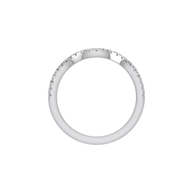 14K White Gold Vanessa Pave Band
