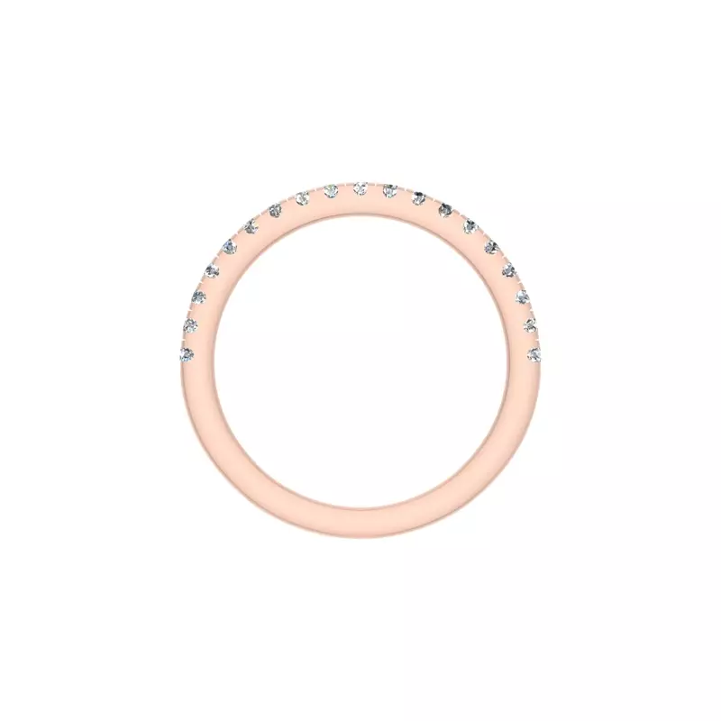 14K Rose Gold Tracy Pave Band