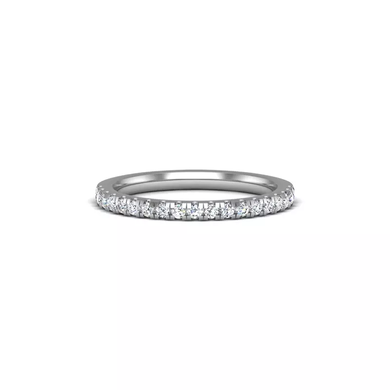 14K White Gold Tracy Pave Band