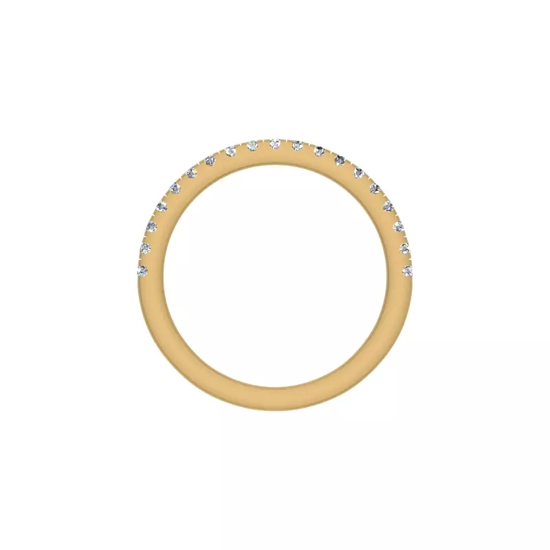 14K Yellow Gold Tracy Pave Band