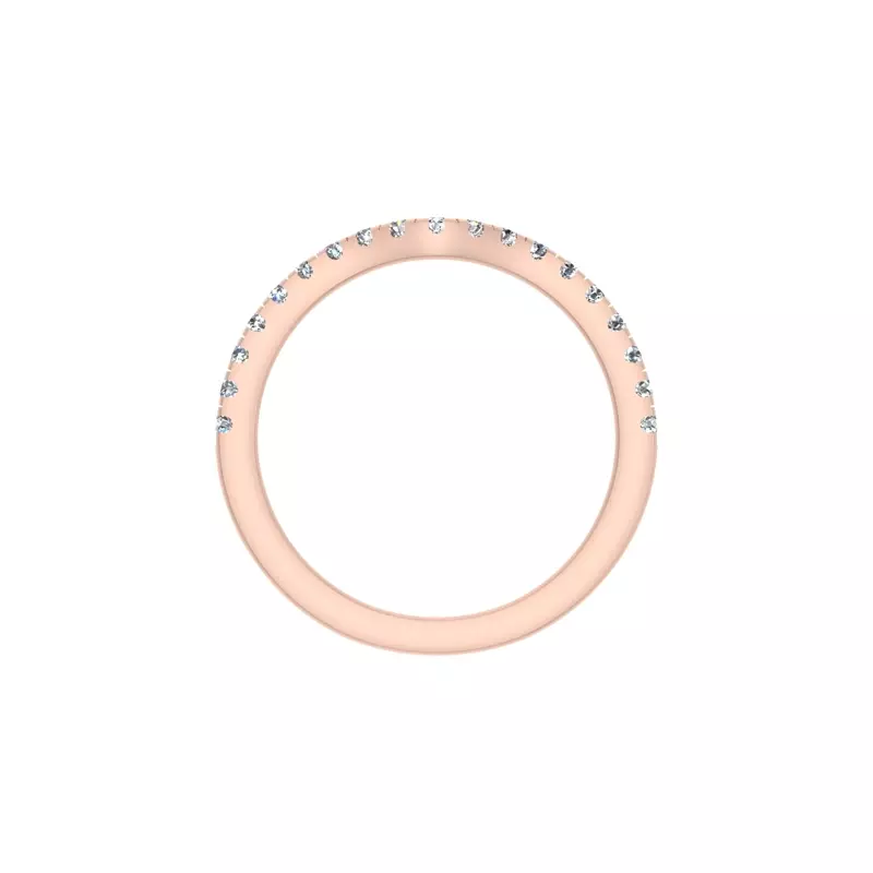 14K Rose Gold Kinley Pave Band