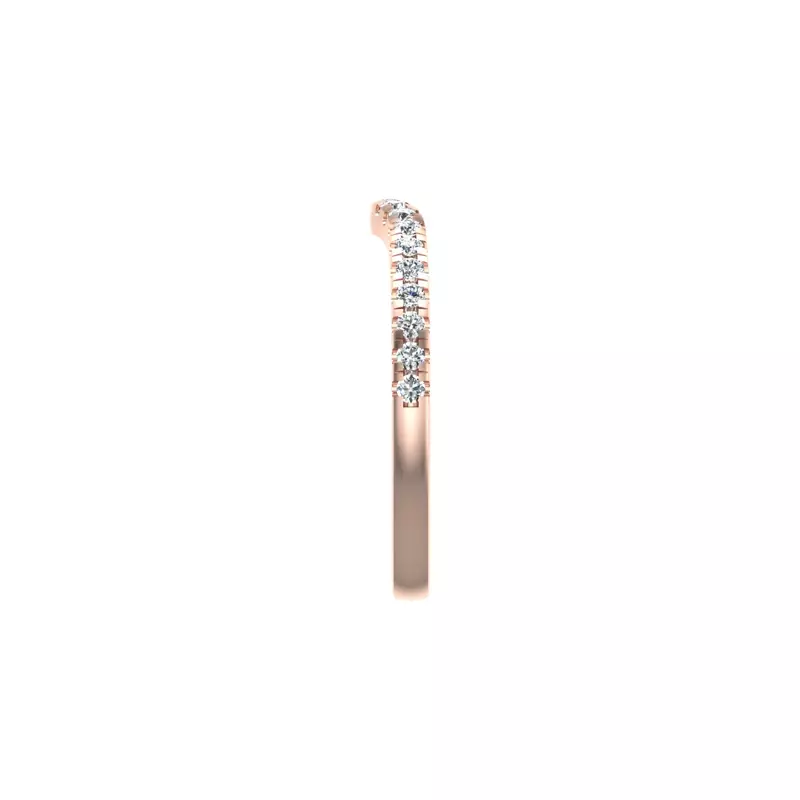 14K Rose Gold Kinley Pave Band