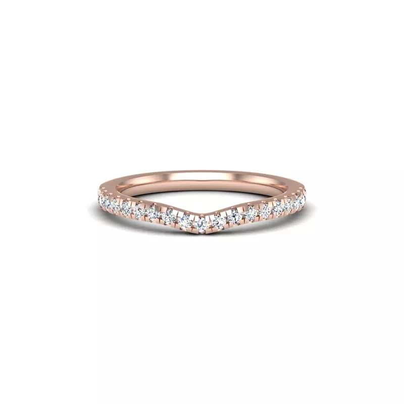 14K Rose Gold Kinley Pave Band