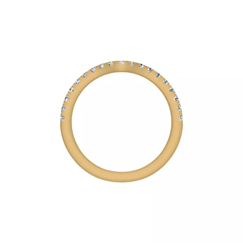 14K Yellow Gold Kinley Pave Band