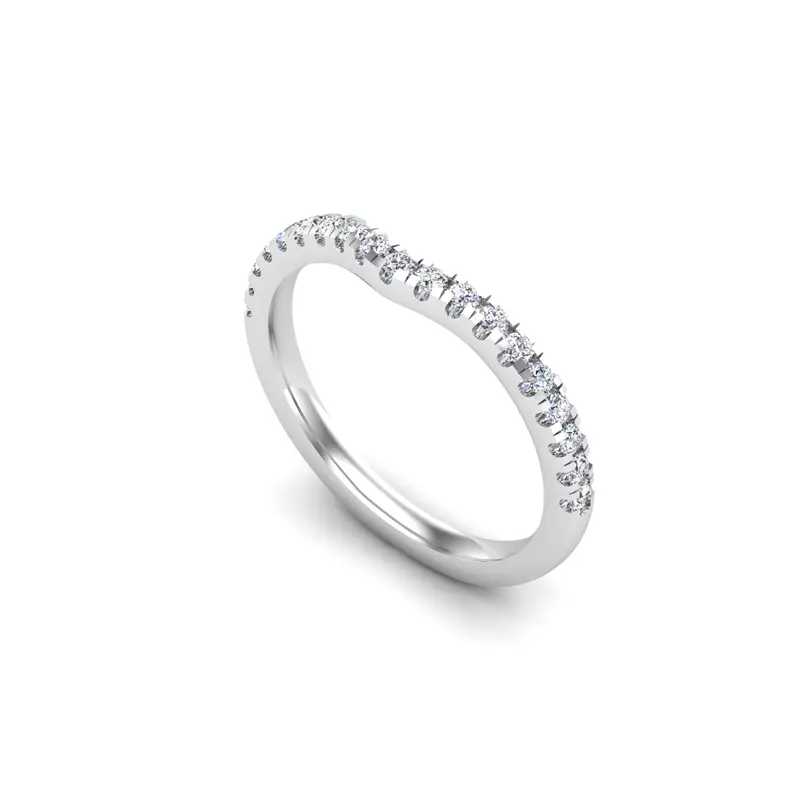 Platinum Kinley Pave Band
