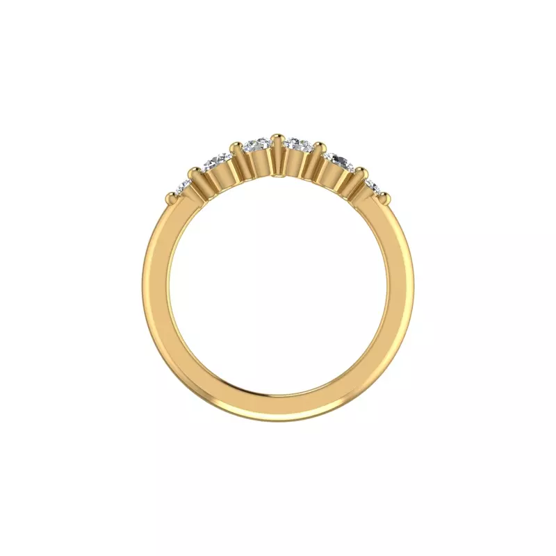 18K Yellow Gold Adelaid Pave Band