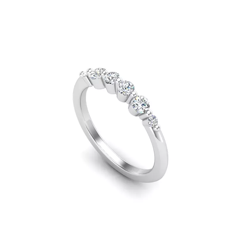Platinum Adelaid Pave Band