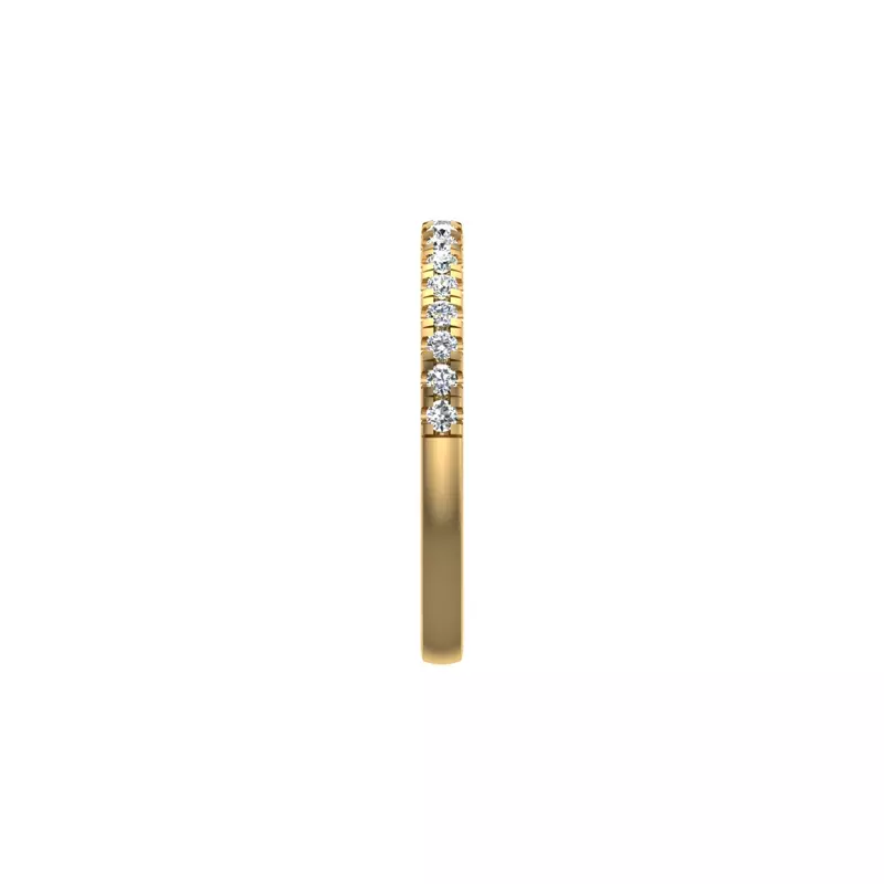 14K Yellow Gold Scarlet Pave Band