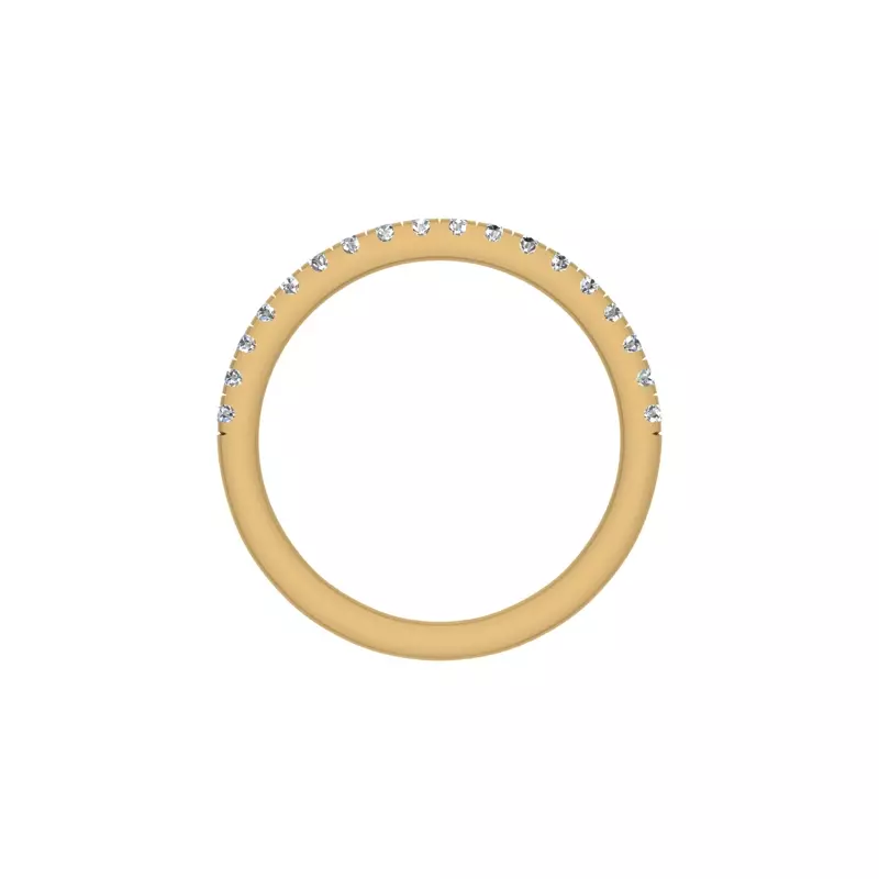 14K Yellow Gold Scarlet Pave Band