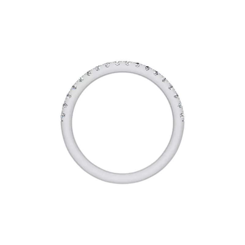 18K White Gold Scarlet Pave Band