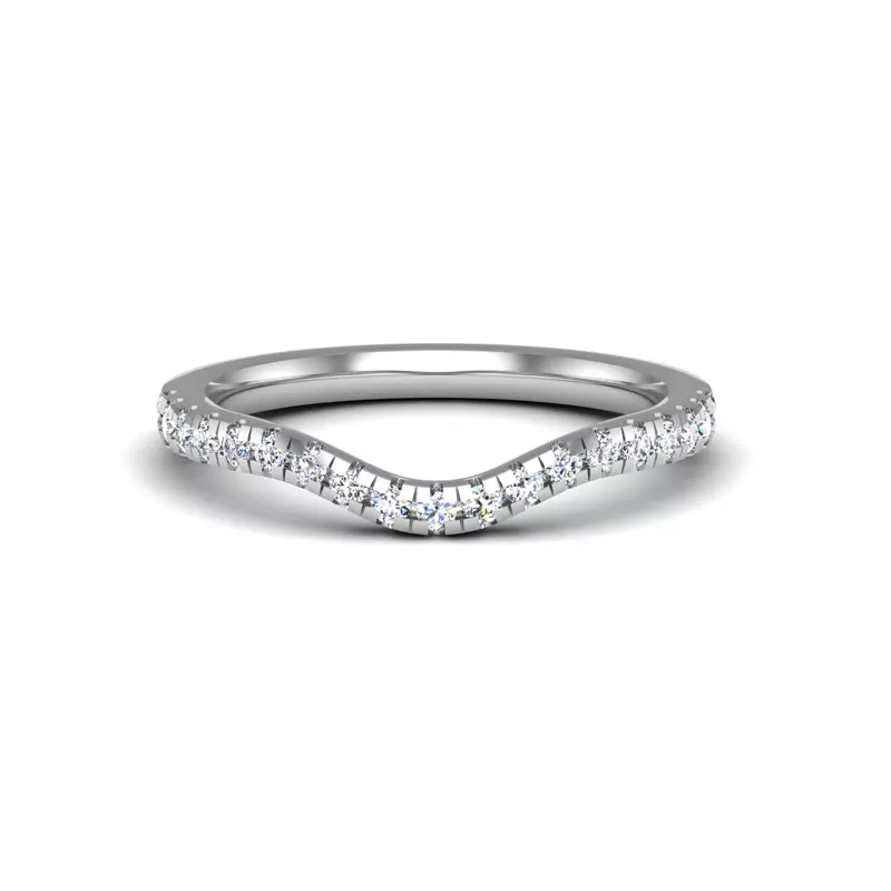 14K White Gold Adelina Pave Band