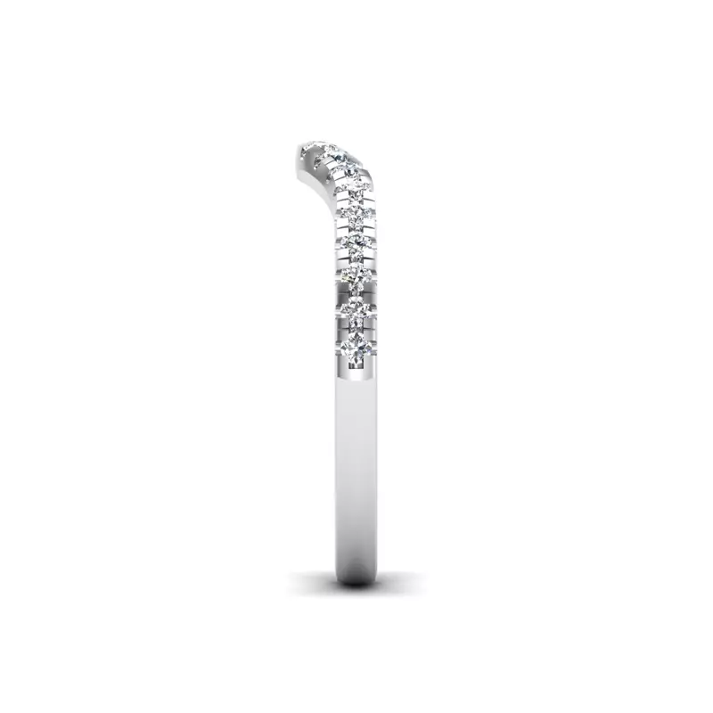 14K White Gold Adelina Pave Band