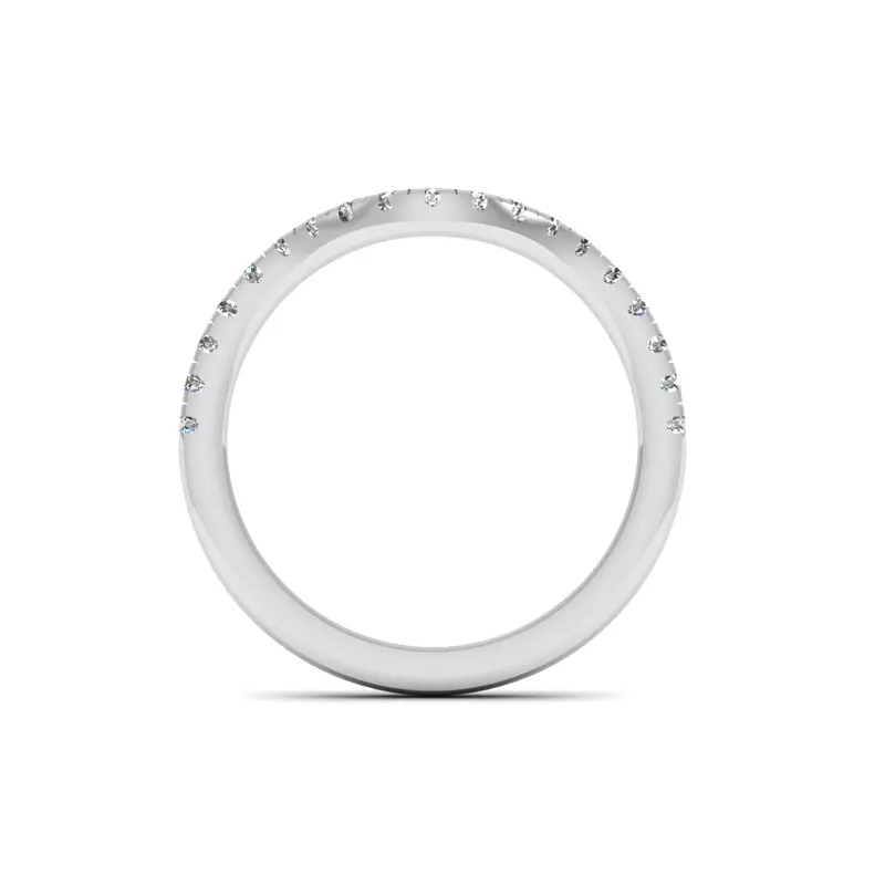 14K White Gold Adelina Pave Band