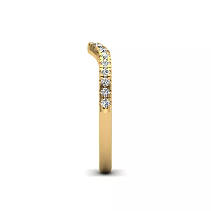 18K Yellow Gold Adelina Pave Band