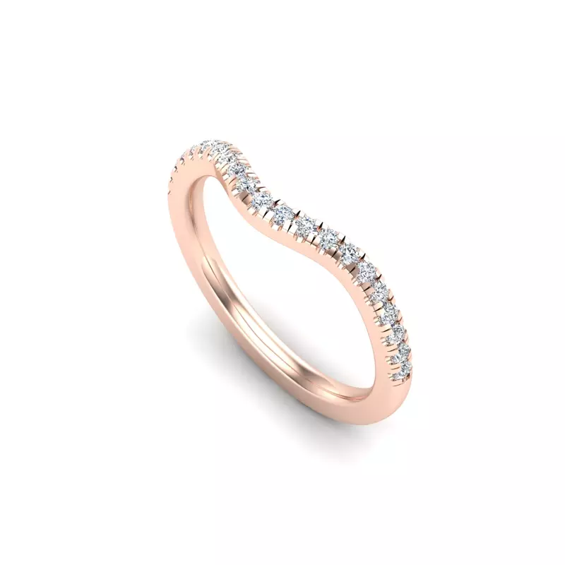 14K Rose Gold Kamryn Pave Band