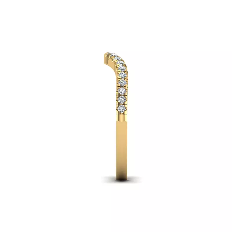 14K Yellow Gold Kamryn Pave Band
