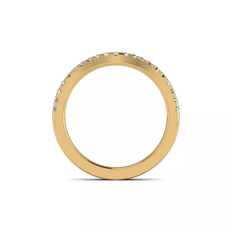18K Yellow Gold Kamryn Pave Band