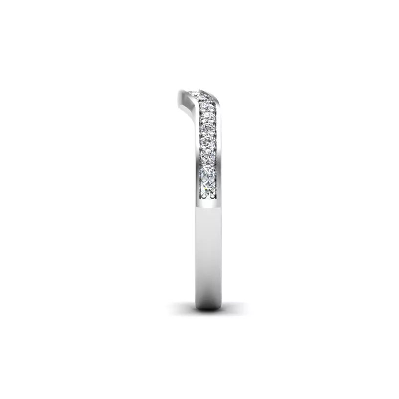 14K White Gold Jolene Pave Band