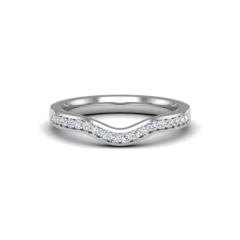 14K White Gold Jolene Pave Band