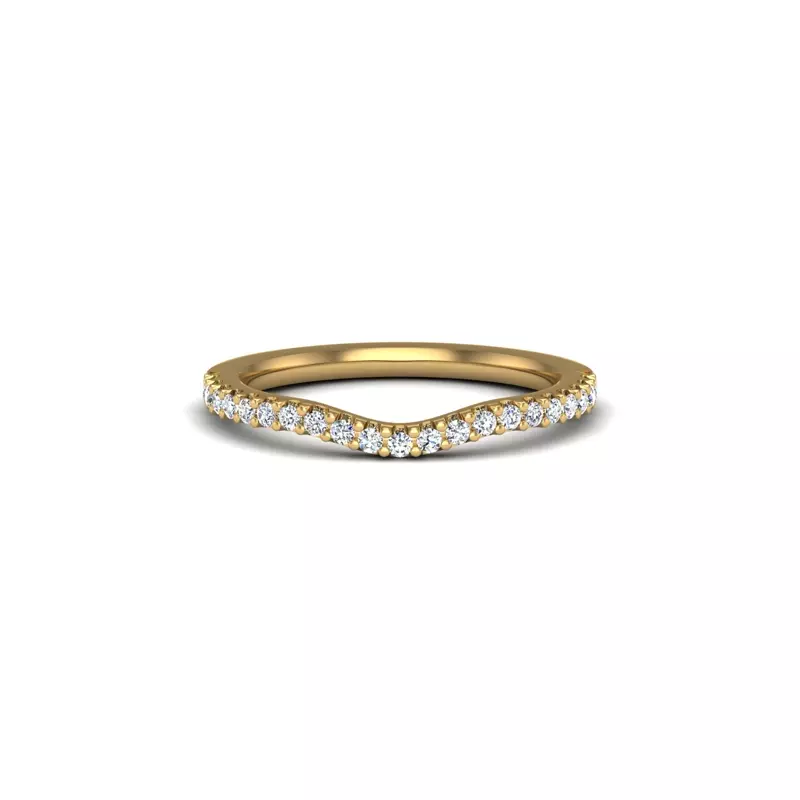 18K Yellow Gold Sarai Pave Band