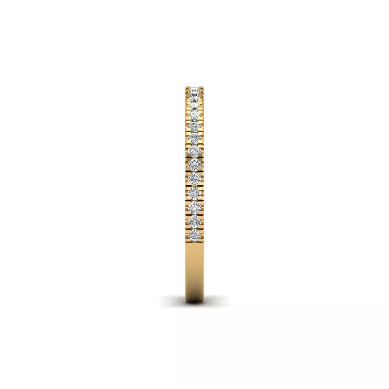 14K Yellow Gold Hattie Pave Band