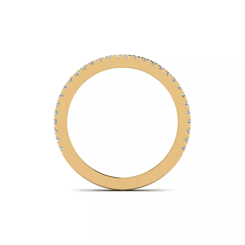 14K Yellow Gold Hattie Pave Band