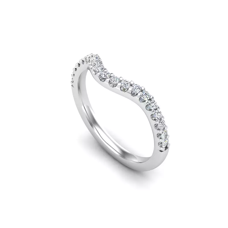 18K White Gold Avianna Pave Band