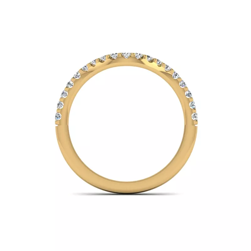 18K Yellow Gold Avianna Pave Band