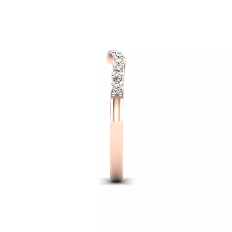 14K Rose Gold Felicity Pave Band