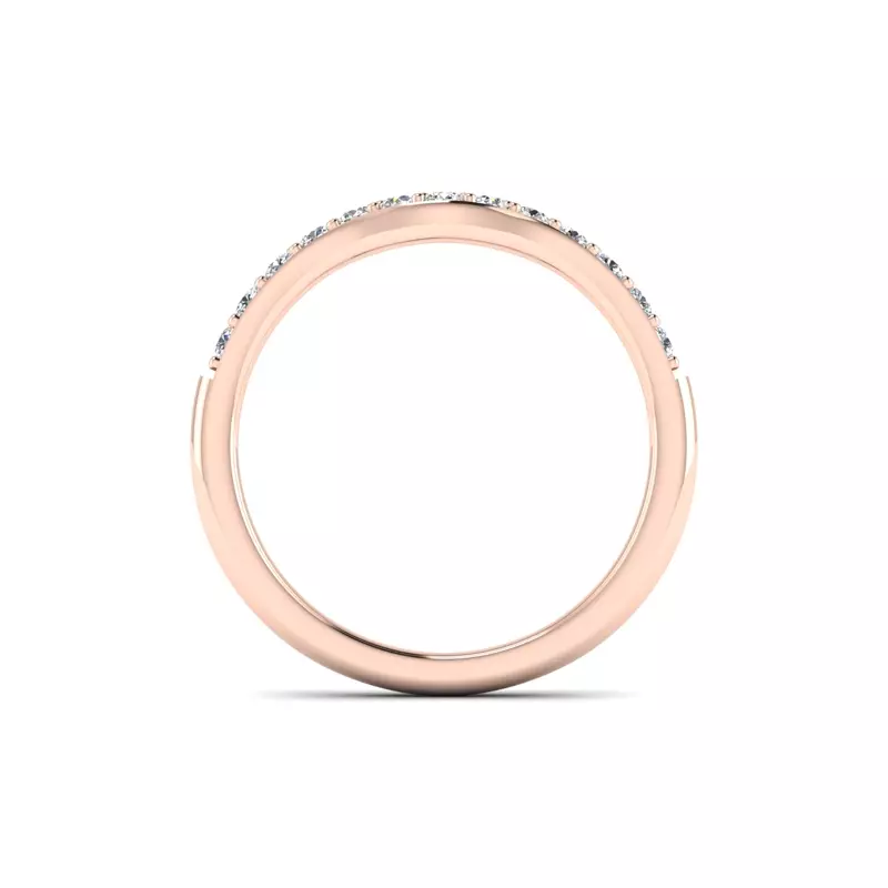 14K Rose Gold Felicity Pave Band