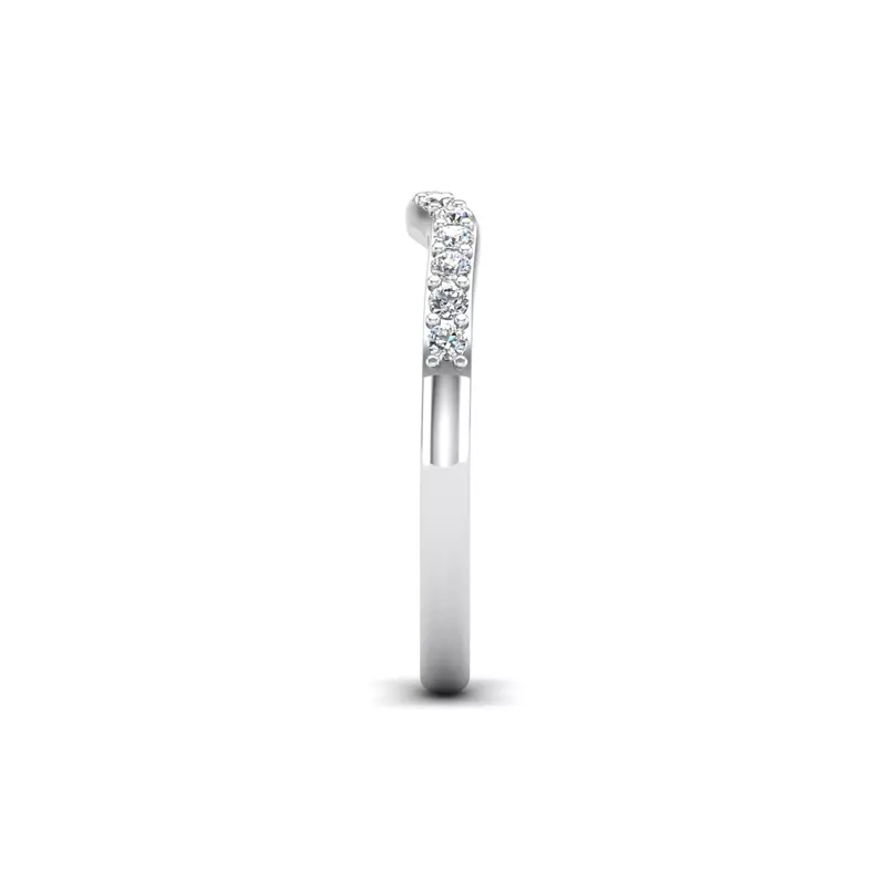 14K White Gold Felicity Pave Band