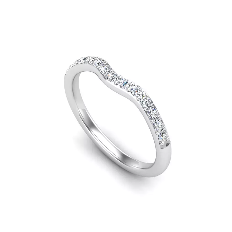 14K White Gold Felicity Pave Band