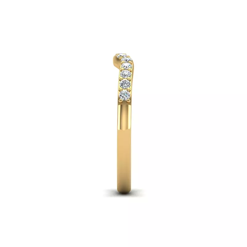 14K Yellow Gold Felicity Pave Band