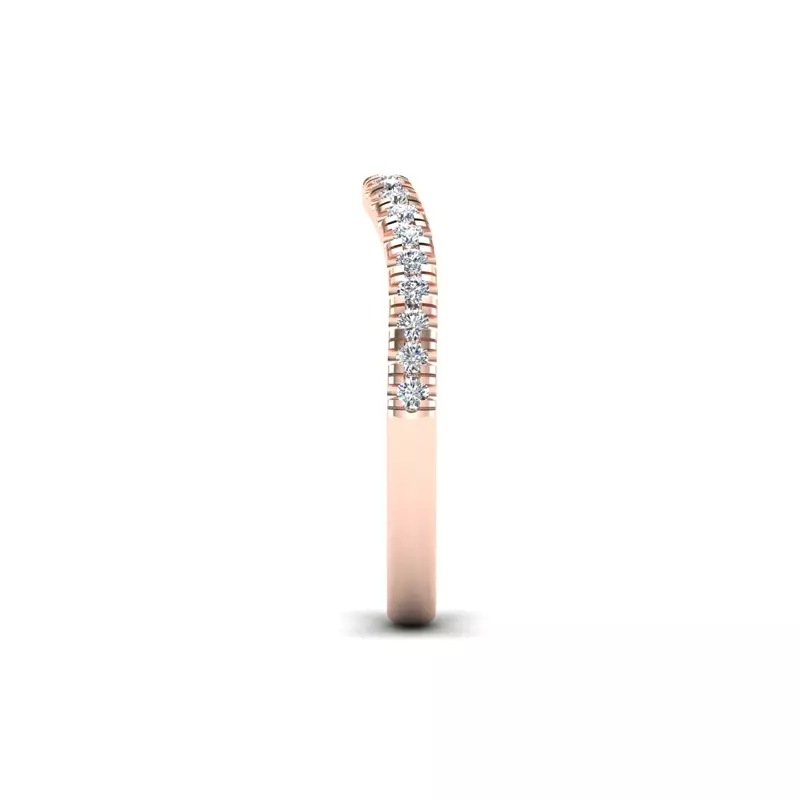 14K Rose Gold Alora Pave Band