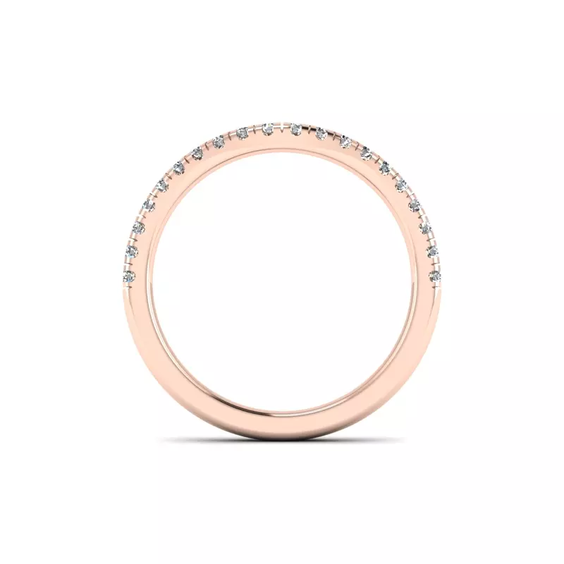 14K Rose Gold Alora Pave Band