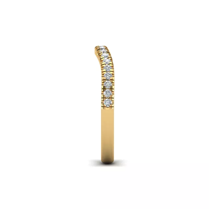 14K Yellow Gold Alora Pave Band