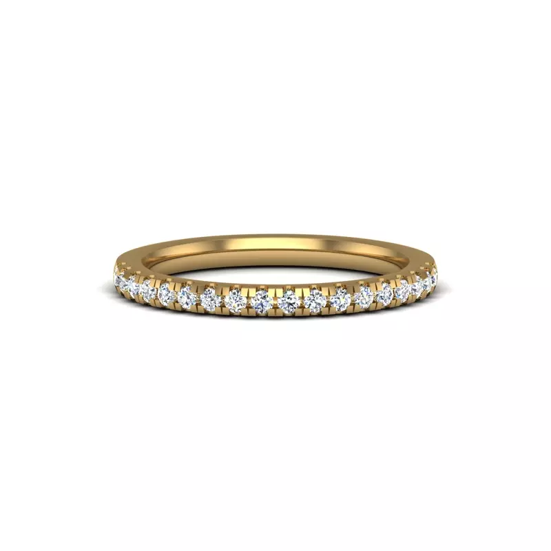 14K Yellow Gold Sylvia Pave Band