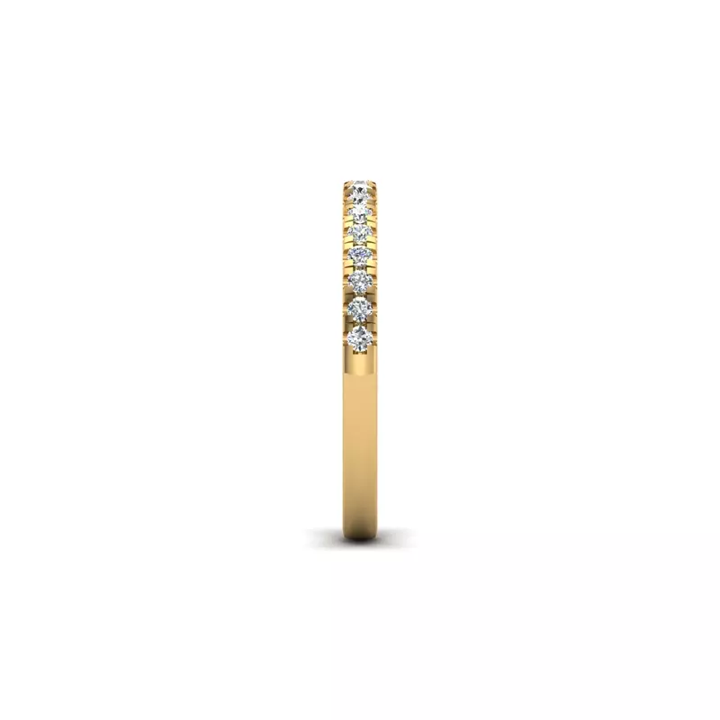14K Yellow Gold Sylvia Pave Band