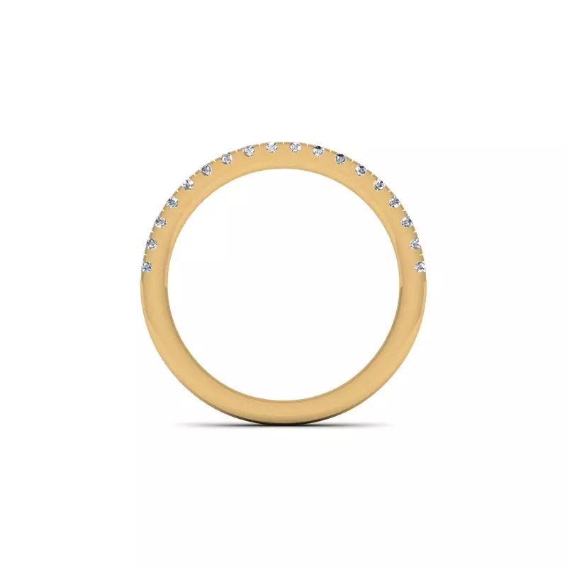 14K Yellow Gold Sylvia Pave Band