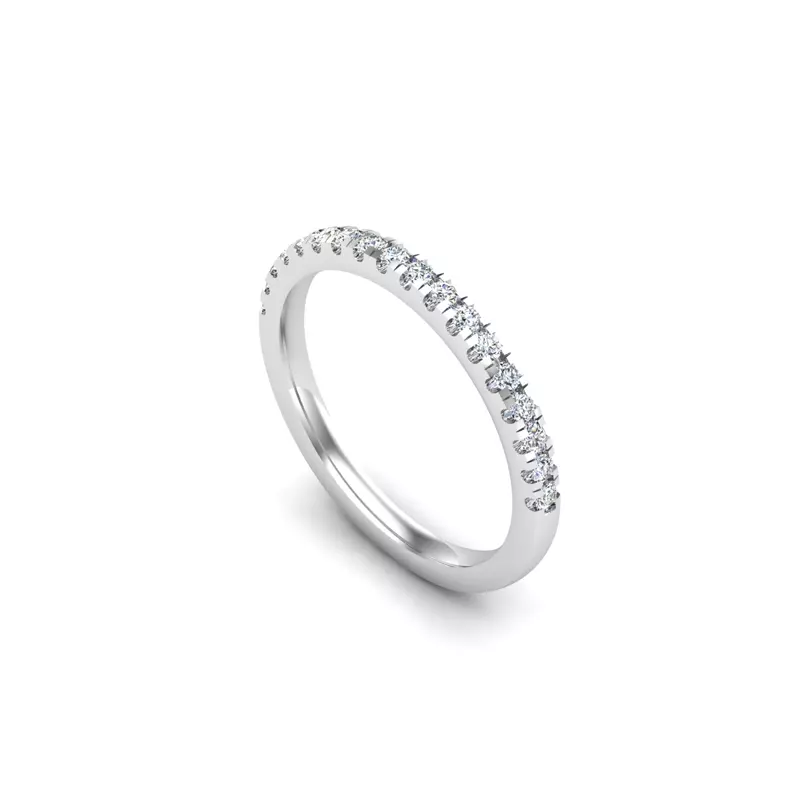 18K White Gold Cameron Pave Band