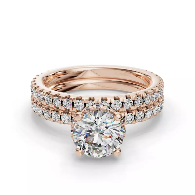 14K Rose Gold Amanda Pave Band