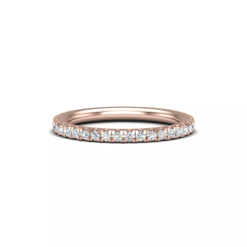 14K Rose Gold Amanda Pave Band