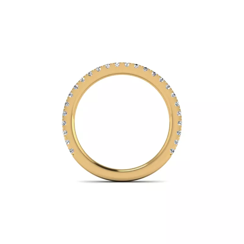 14K Yellow Gold Amanda Pave Band