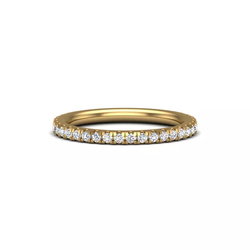 14K Yellow Gold Amanda Pave Band