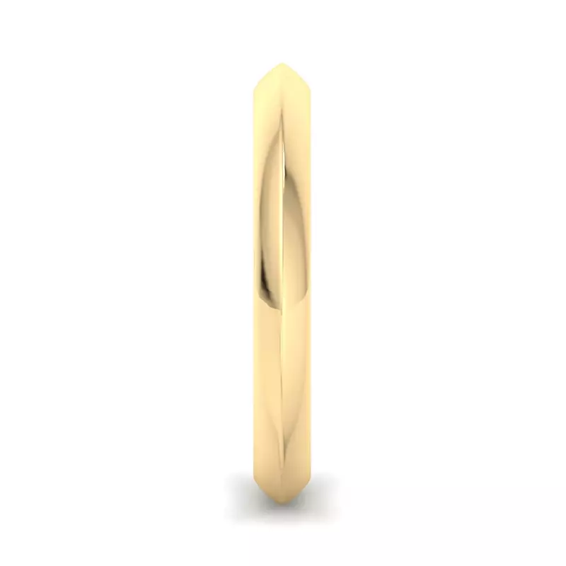 14K Yellow Gold Wrenley Knife Edge Band