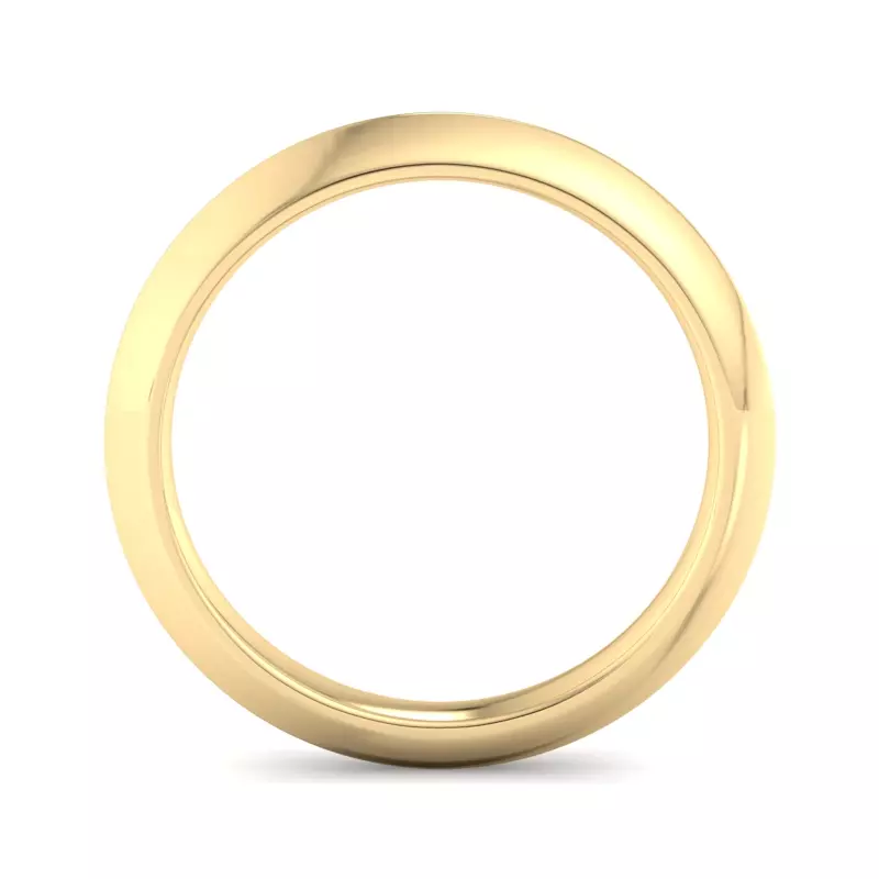 14K Yellow Gold Wrenley Knife Edge Band