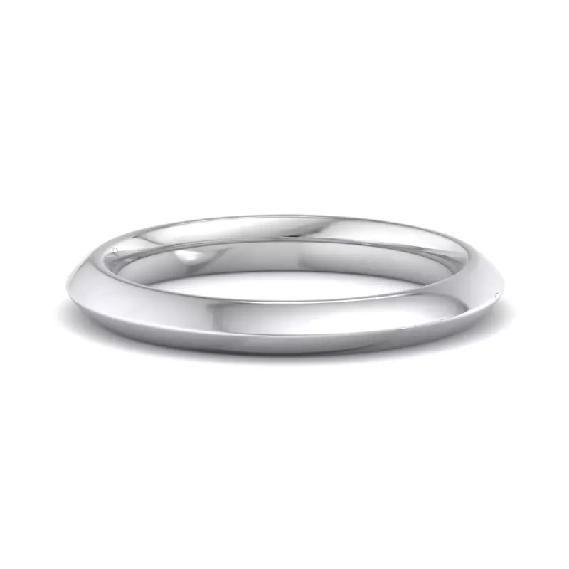 Platinum Wrenley Knife Edge Band