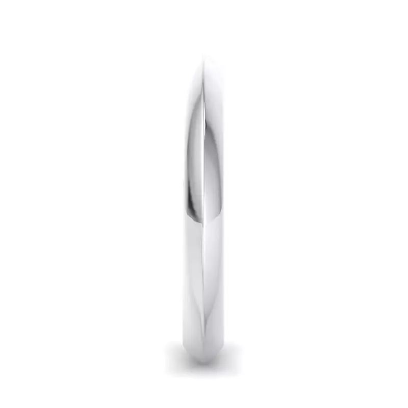 Platinum Wrenley Knife Edge Band