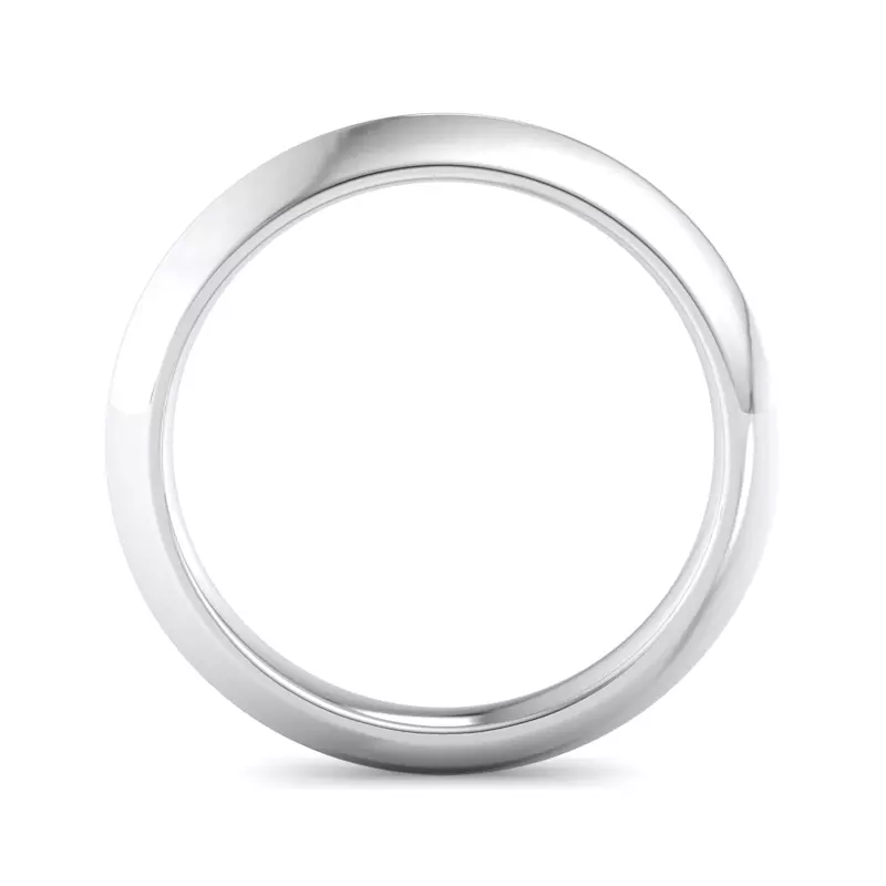 Platinum Wrenley Knife Edge Band